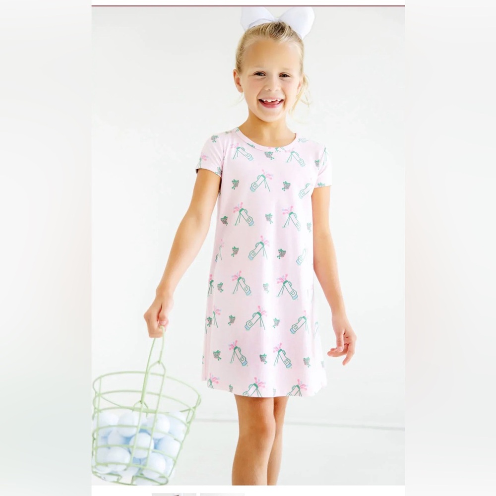 The Beaufort Bonnet Company Pink Nightgown with Green Print